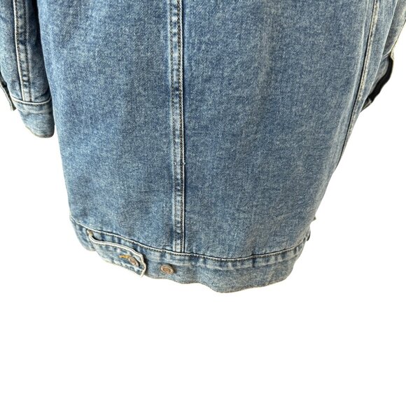 Denim Sherpa-Lined Denim Jacke - Picture 6 of 8